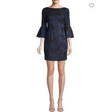 Other Aidan Mattox Bell Sleeve Jacquard Sheath Dr… - image 1