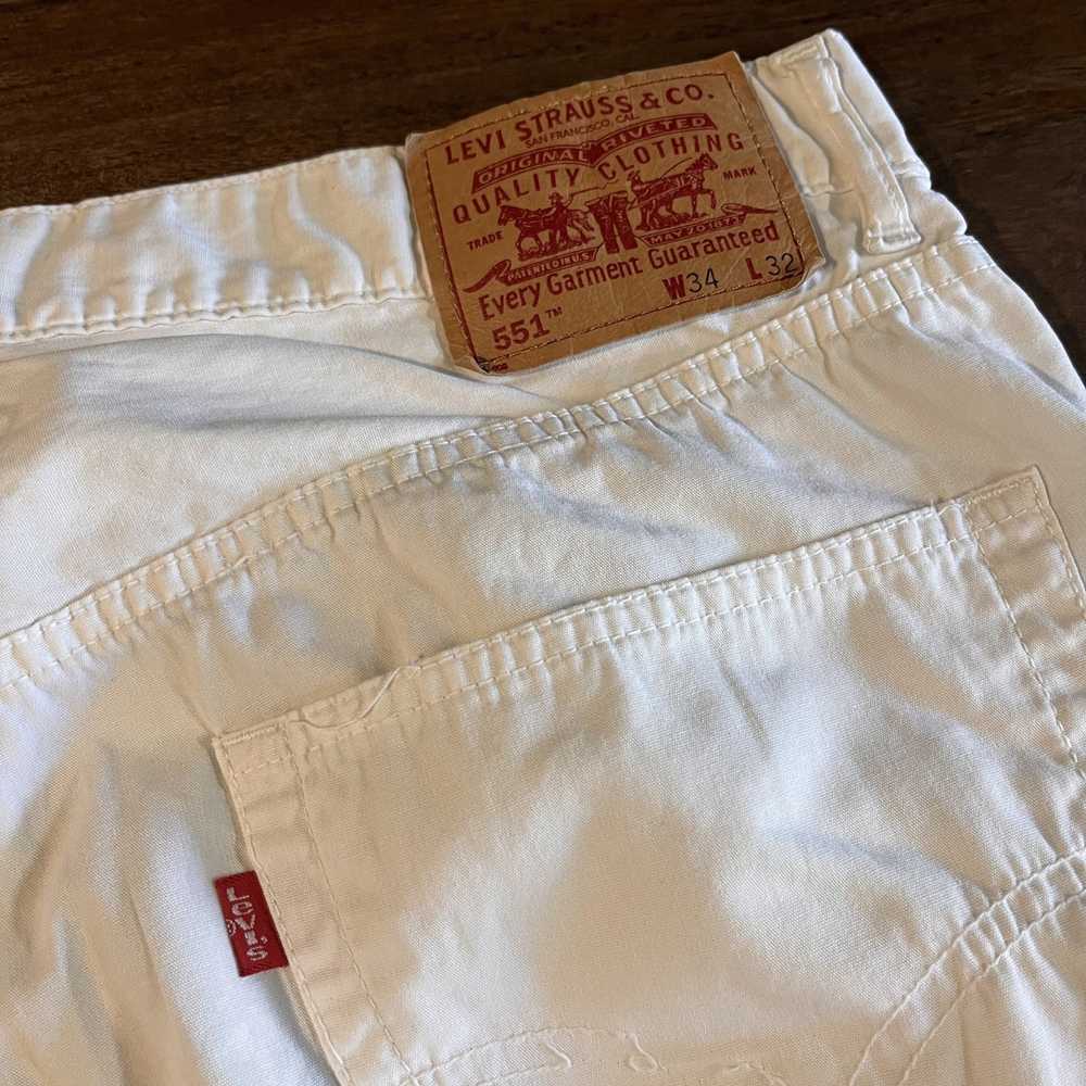 Levi's × Vintage Vintage 00s Levi's 551 White Jea… - image 8