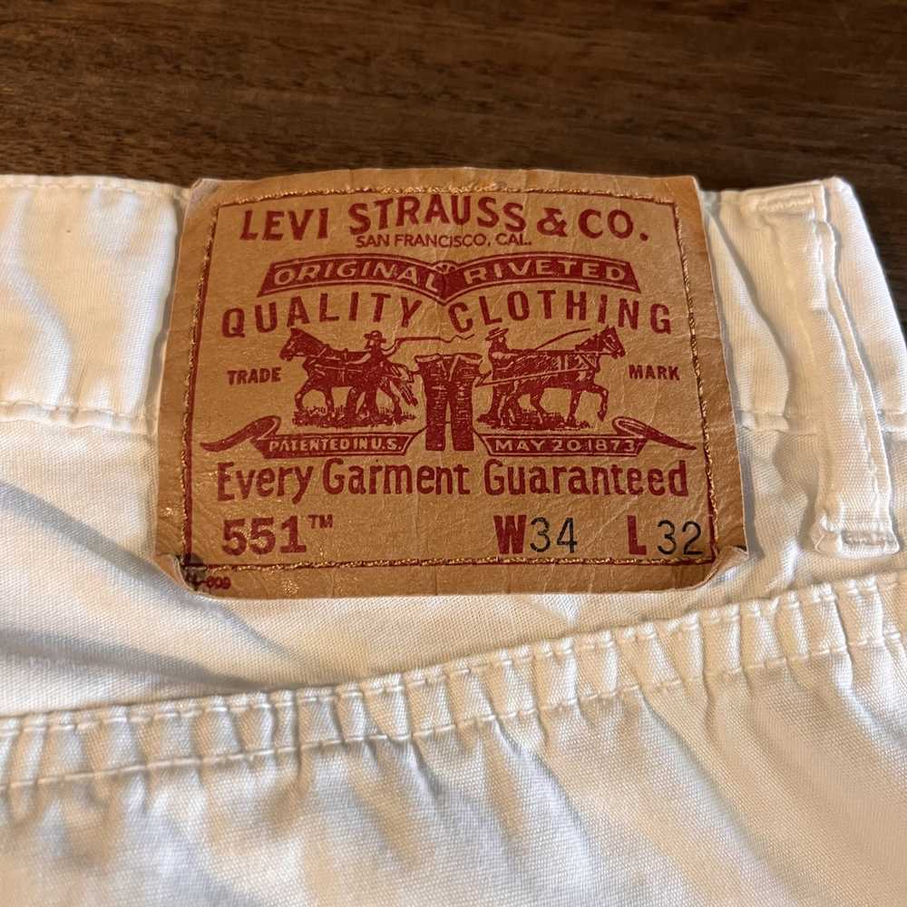 Levi's × Vintage Vintage 00s Levi's 551 White Jea… - image 9