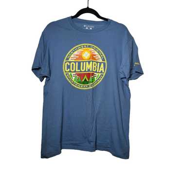 Vintage 47204-a Columbia PFG Fishing Performance Graphic T-Shirt Blue Size XL  Mens