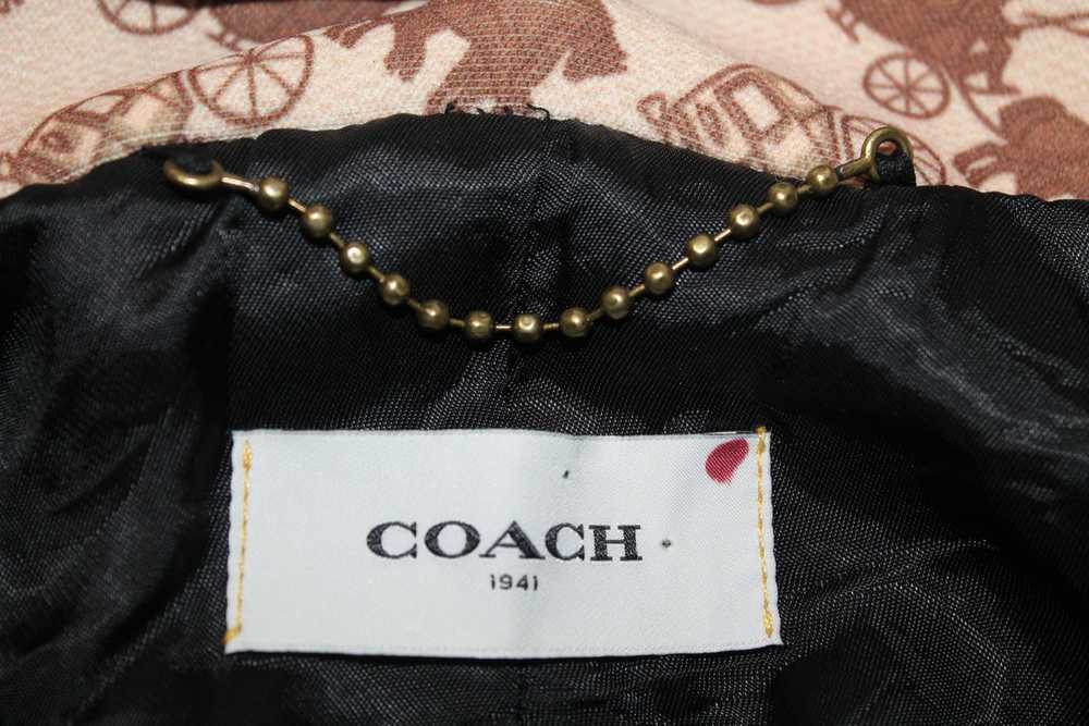 Coach COACH Men Leather Trimmed Jacket Print Char… - image 5