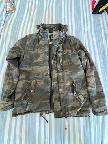 Cotton On Camo Outdoor Jacket w/ Zip Hoodie