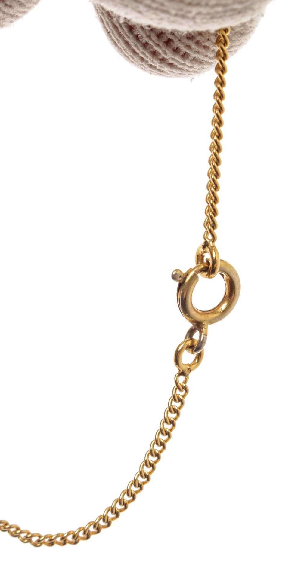 Chanel Chanel Gold Plated Brass CC Rhinestone Cha… - image 6