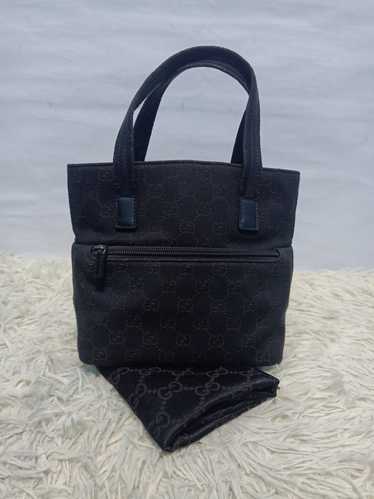 GUCCI Vintage GG Denim Handbag - Black– Wag N' Purr Shop