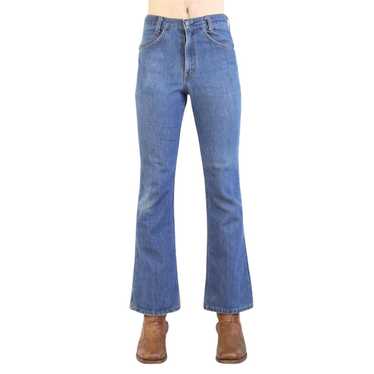 Sazz Vintage Clothing: (31x30) Womens 1970s Jeans! Faded BELL BOTTOMS w/  Red Top Stitching!