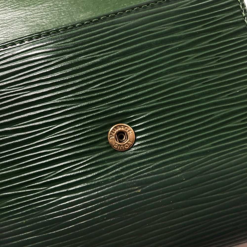 Louis Vuitton Women's Green Epi Leather Trifold W… - image 9