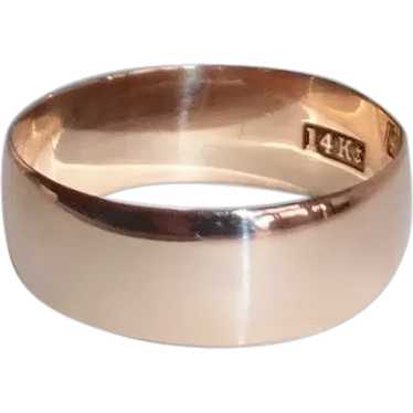 14k Rose Gold Antique Band Ring