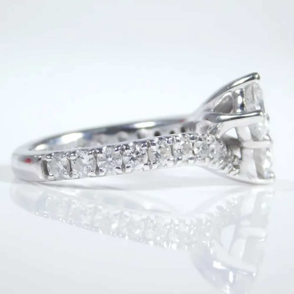 Sweet 2.20ctw Diamond Bypass Engagement Ring 14K … - image 3