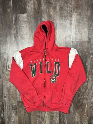 Levelwear Minnesota Wild Youth Black Podium Jr Long Sleeve Hoodie, Black, 80% Cotton / 20% POLYESTER, Size L, Rally House