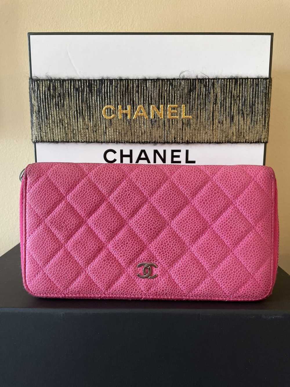 Chanel Chanel Caviar Quilted CC Large Gusset Zip … - image 9