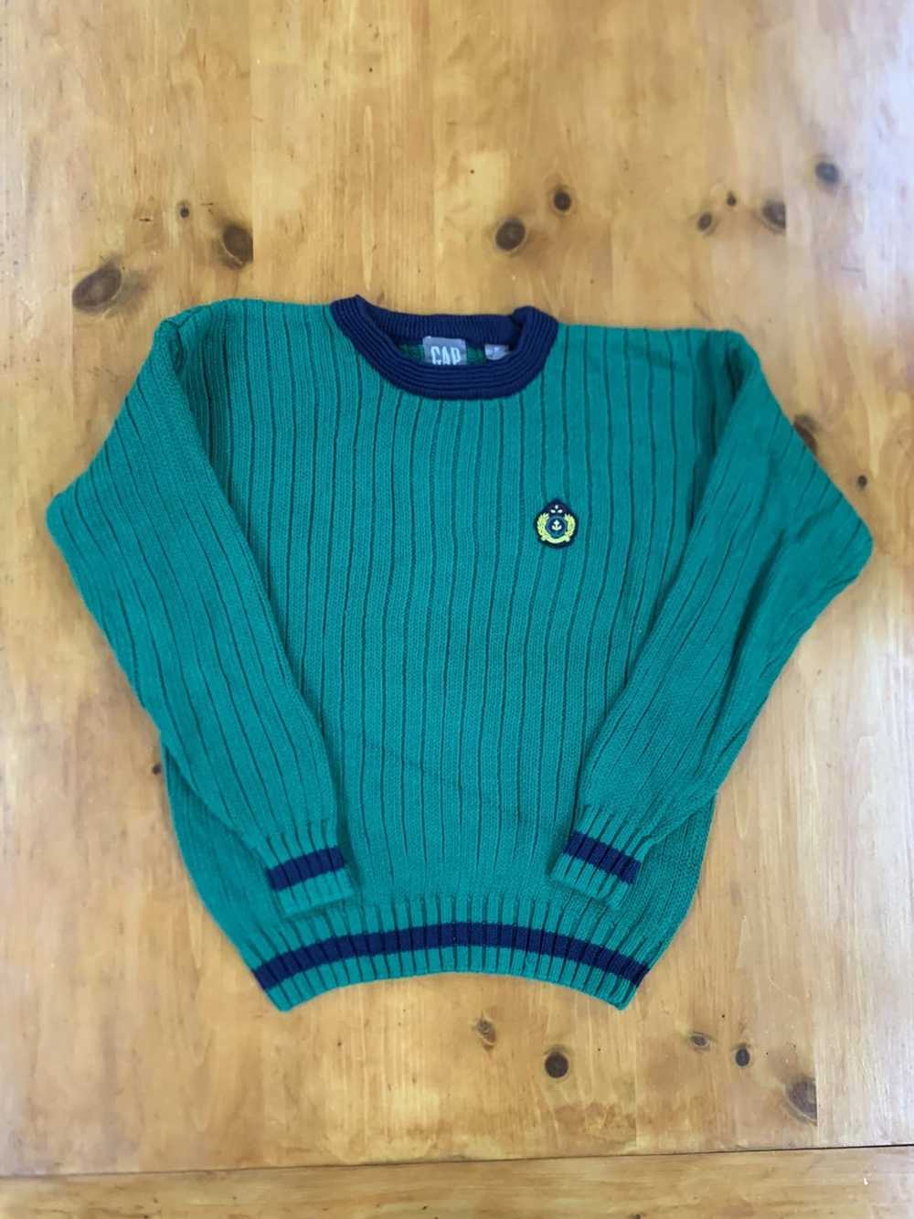 Coloured Cable Knit Sweater × Vintage Vintage Gap… - image 1