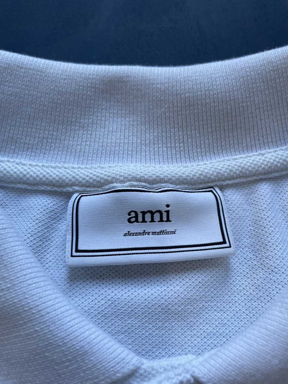 AMI Polo Shirt Pique Cotton Smiley Logo - image 3