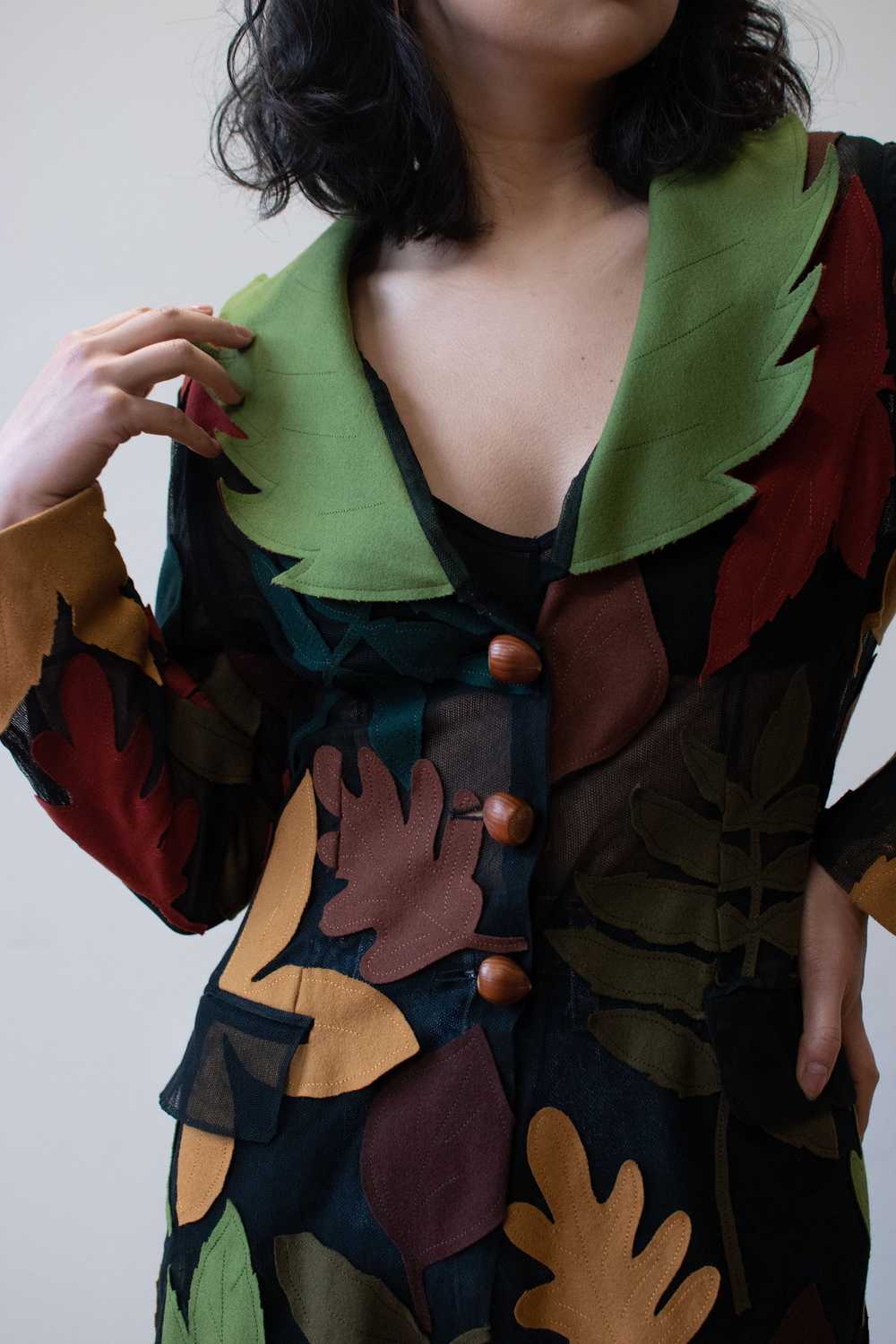 1990s Leaf Blazer | Moschino Cheap & Chic - image 1