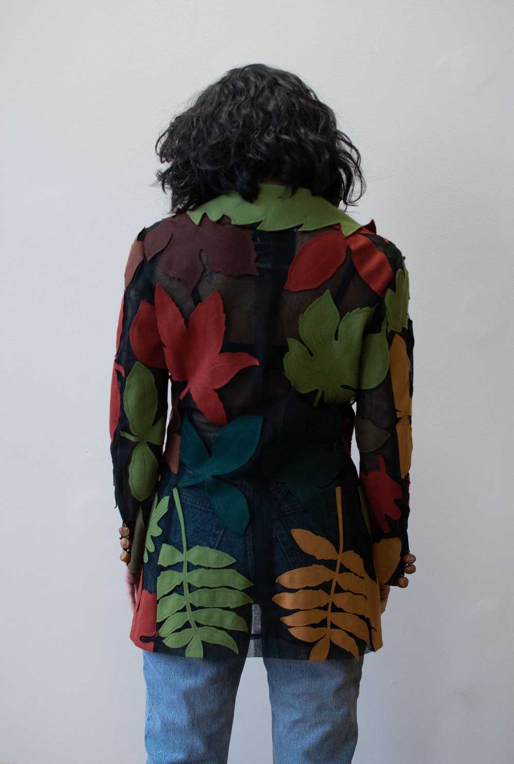 1990s Leaf Blazer | Moschino Cheap & Chic - image 2