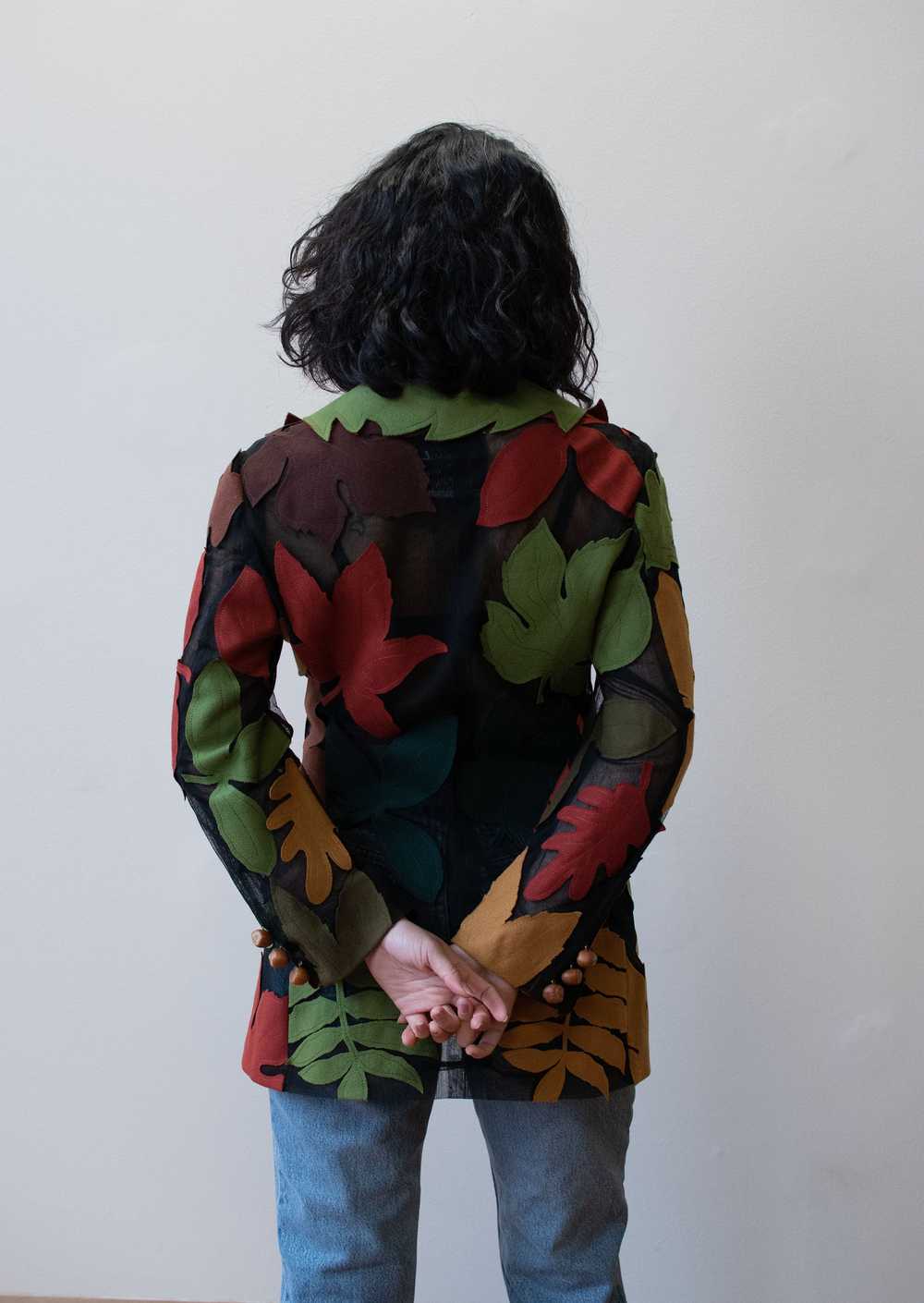1990s Leaf Blazer | Moschino Cheap & Chic - image 7