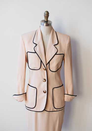 1980s Cream Suit | Moschino Cheap & Chic