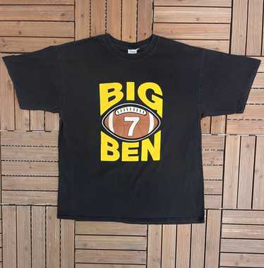 Vintage Pittsburgh Steelers Big Ben 7 Vintage Bla… - image 1