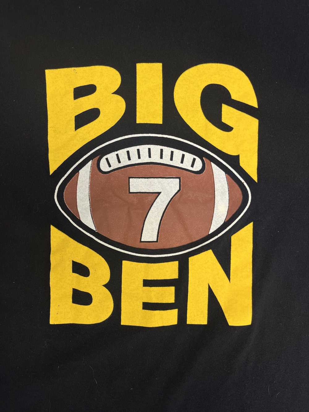 Vintage Pittsburgh Steelers Big Ben 7 Vintage Bla… - image 2