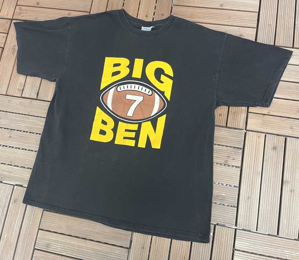 Vintage Pittsburgh Steelers Big Ben 7 Vintage Bla… - image 3