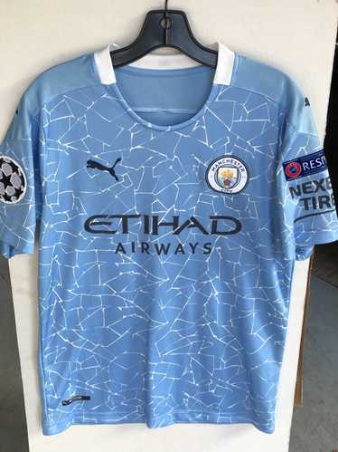 Youth 17 Kevin De Bruyne Manchester City FC Jersey - 15/16 Spain Football  Club Nike Authentic Sky Blue Home Soccer Short Shirt