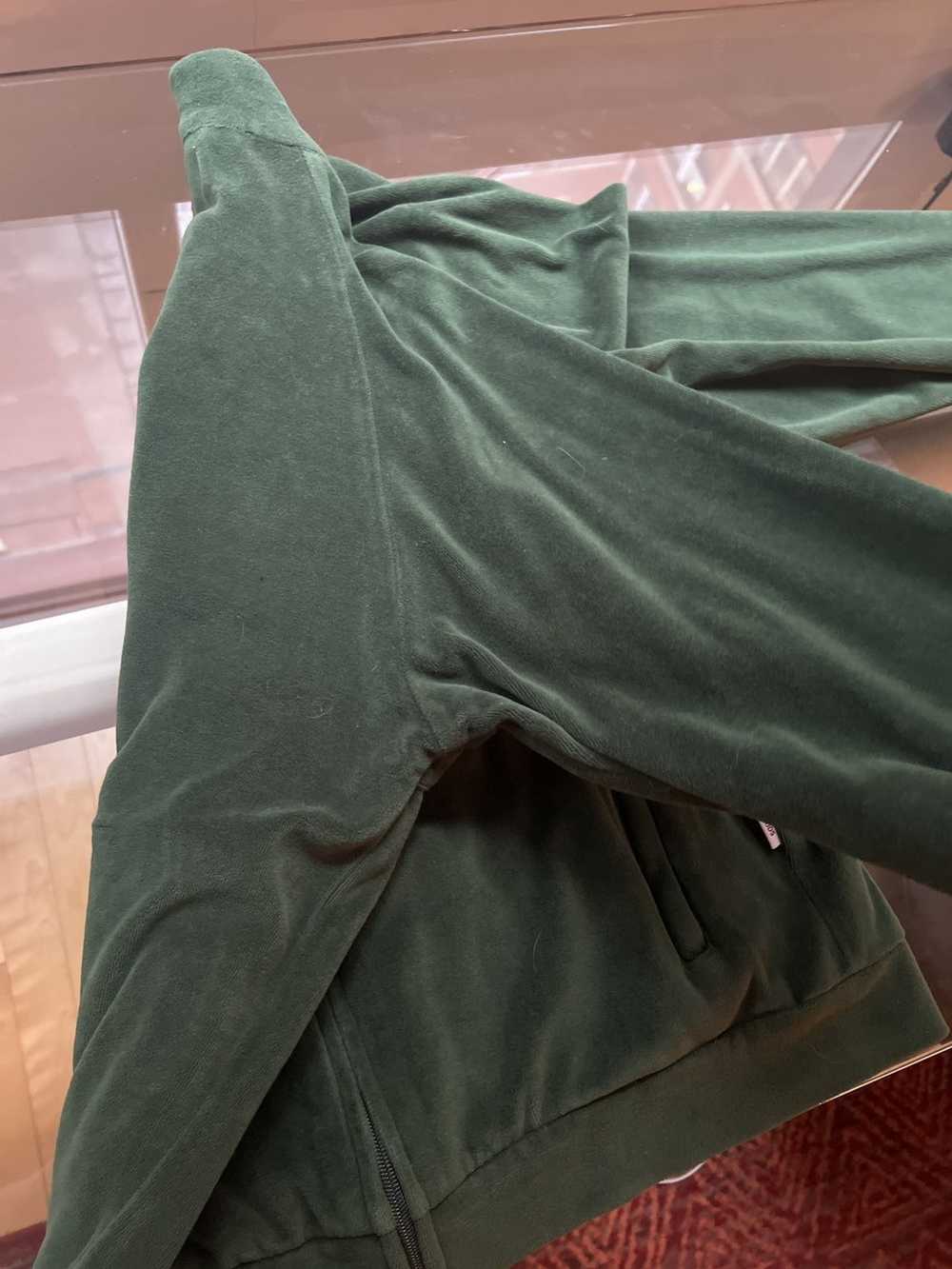 Saintwoods × Ssense Saintwoods Green Velour Sweat… - image 3