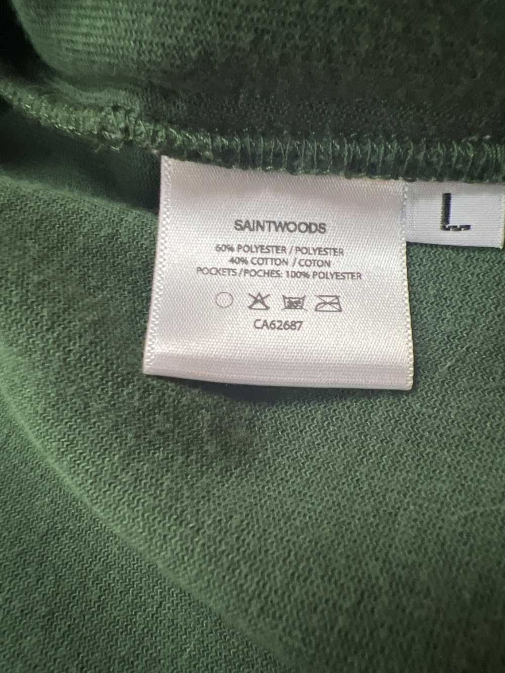 Saintwoods × Ssense Saintwoods Green Velour Sweat… - image 5