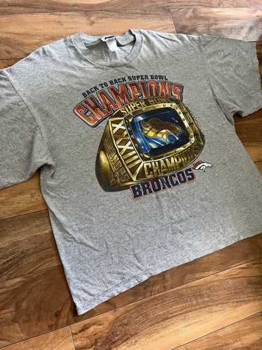 Vintage 1998 NFL Superbowl 32 Denver Broncos Jersey T-shirt Made in USA