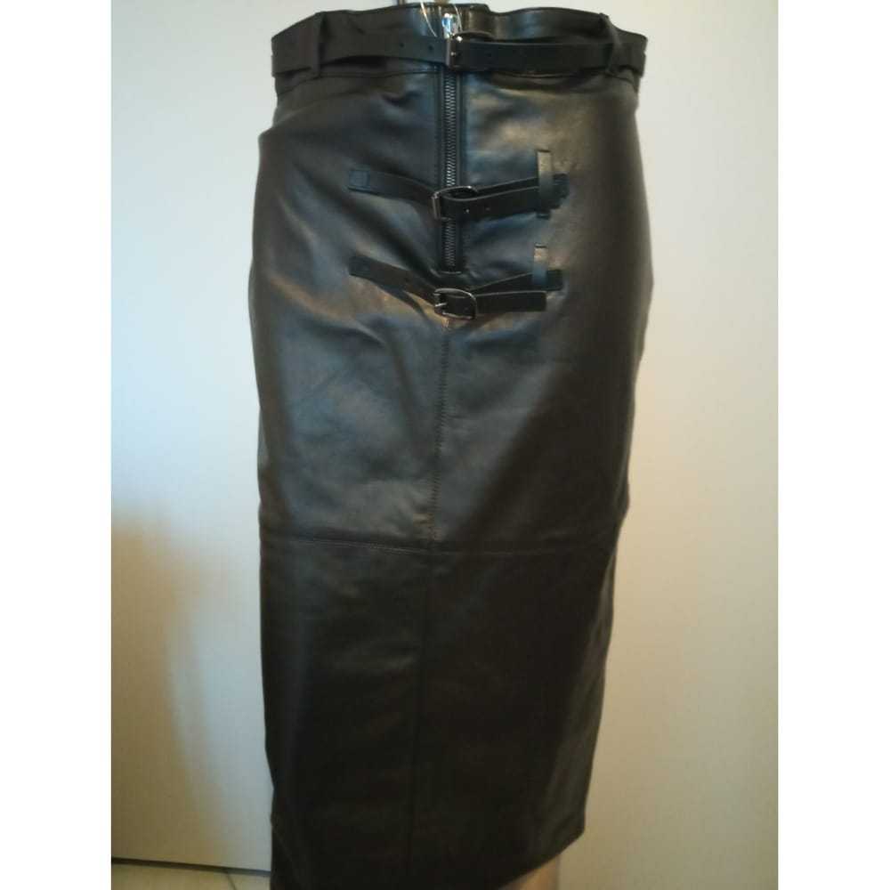 Tom Ford Leather mid-length skirt - image 3