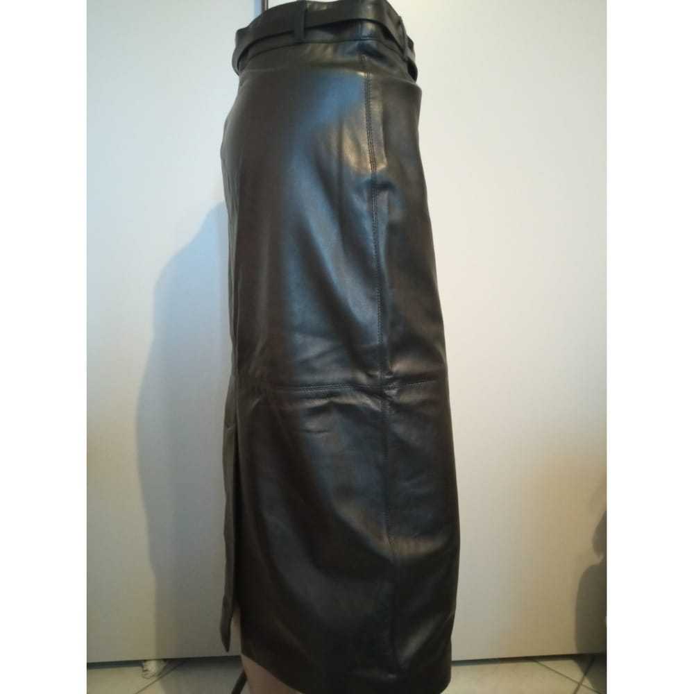 Tom Ford Leather mid-length skirt - image 4