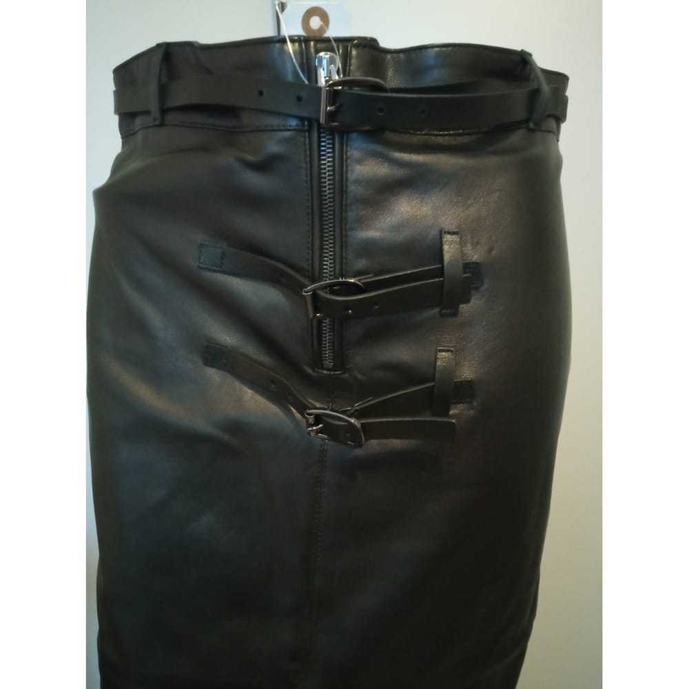 Tom Ford Leather mid-length skirt - image 7