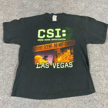 Vintage CSI Las Vegas T-shirt L Black Vintage Cot… - image 1