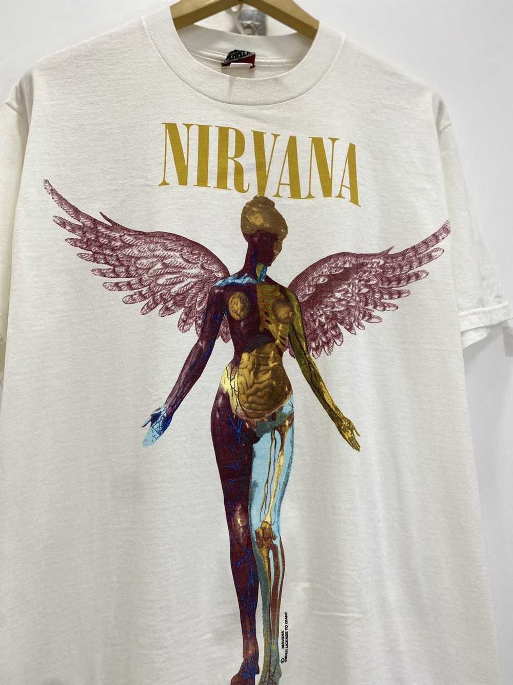 Band Tees × Kurt Cobain × Nirvana Vintage Nirvana… - image 3