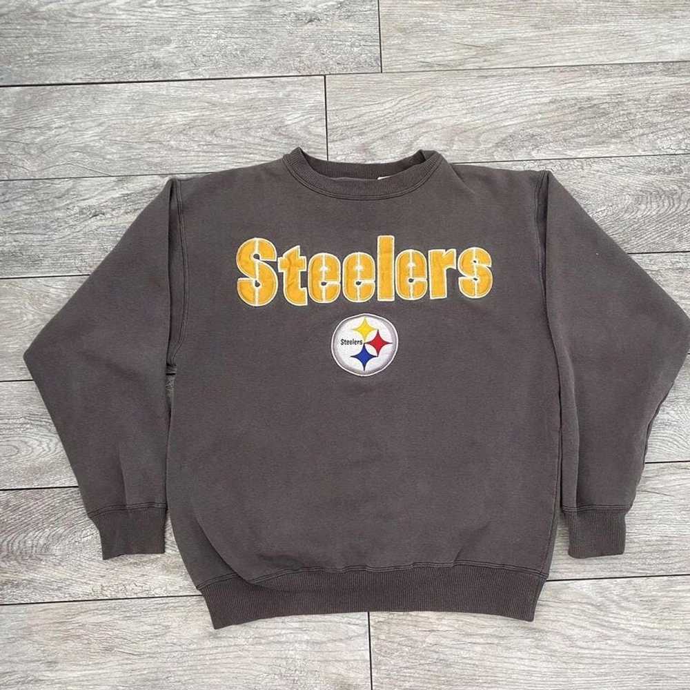 Vintage 00s Cotton Mix Colour-Block Green Reebok Rework NFL Team Steelers  Sweatshirt - Medium– Domno Vintage