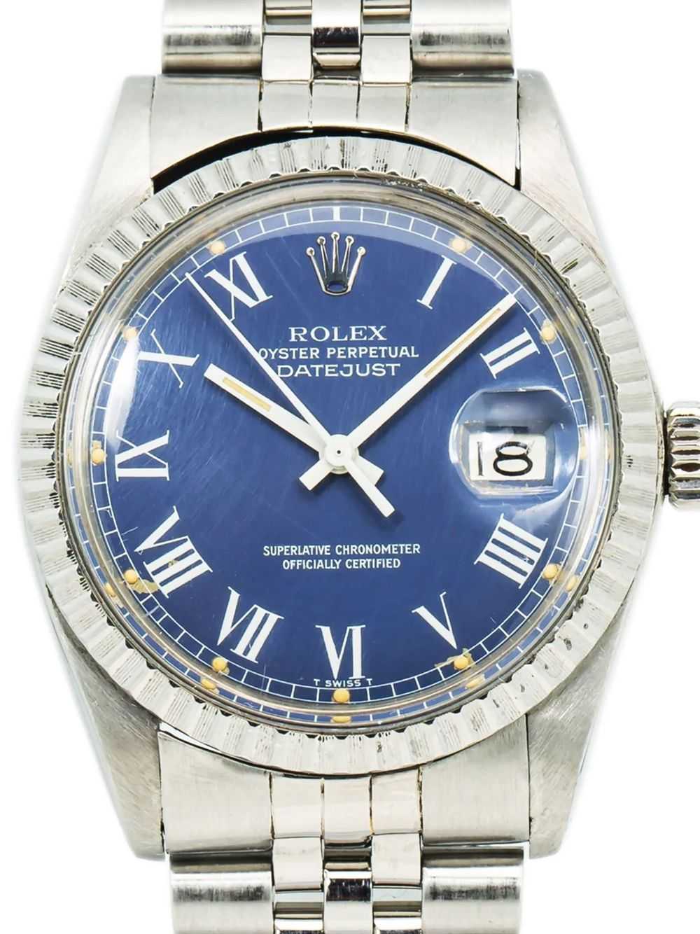 Rolex pre-owned Datejust 36mm - Blue - image 2
