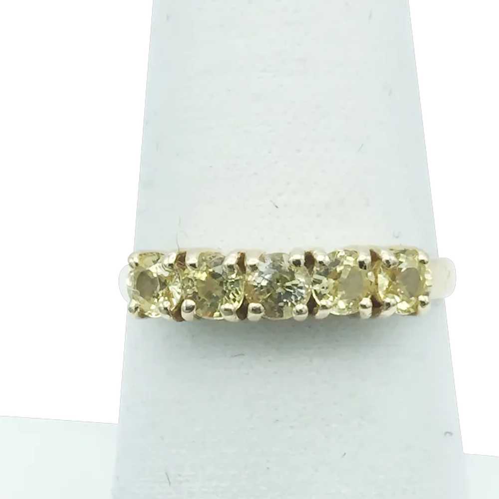 14K Yellow Sapphire Ring - image 1