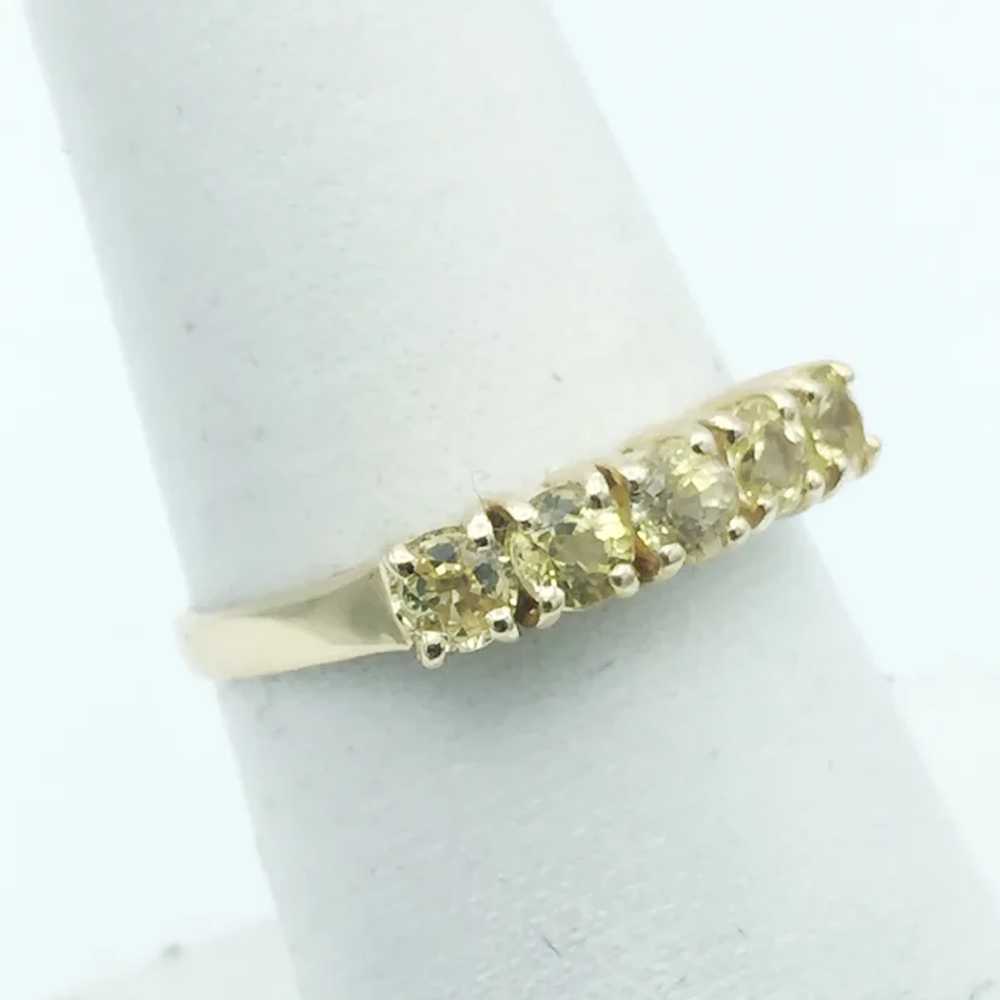 14K Yellow Sapphire Ring - image 3