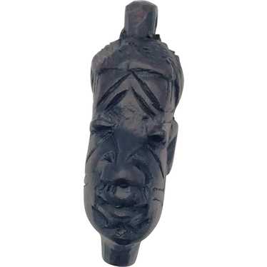 African Hand Carved Ebony Wood Pendant