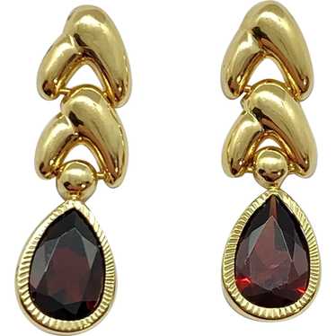 3 carat garnet earrings - Gem