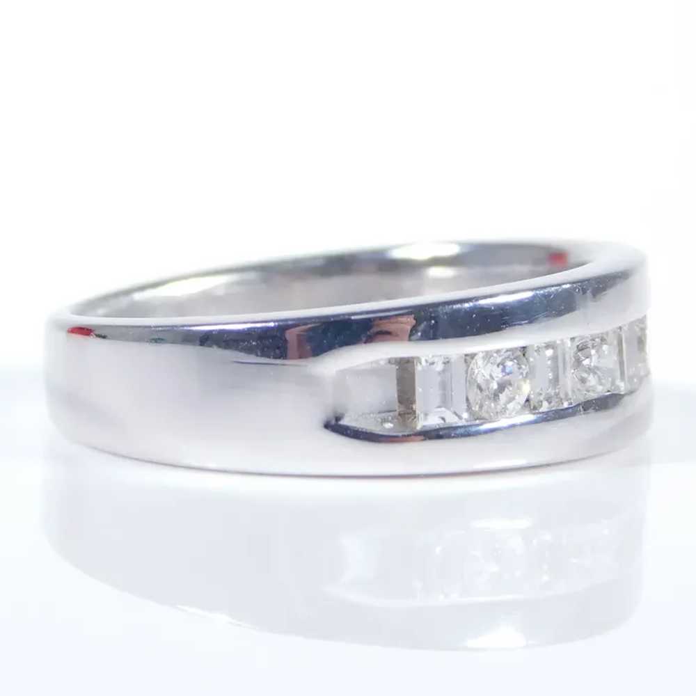 Men's .50ctw Diamond Wedding Band Ring 14K Gold - image 3