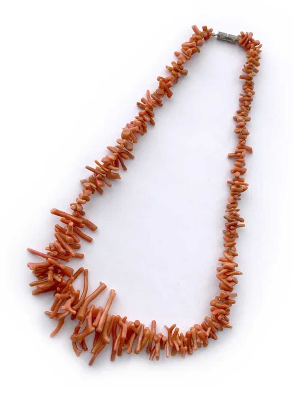 Pair (2) Genuine Branch Coral Necklaces, 1950s-19… - image 6