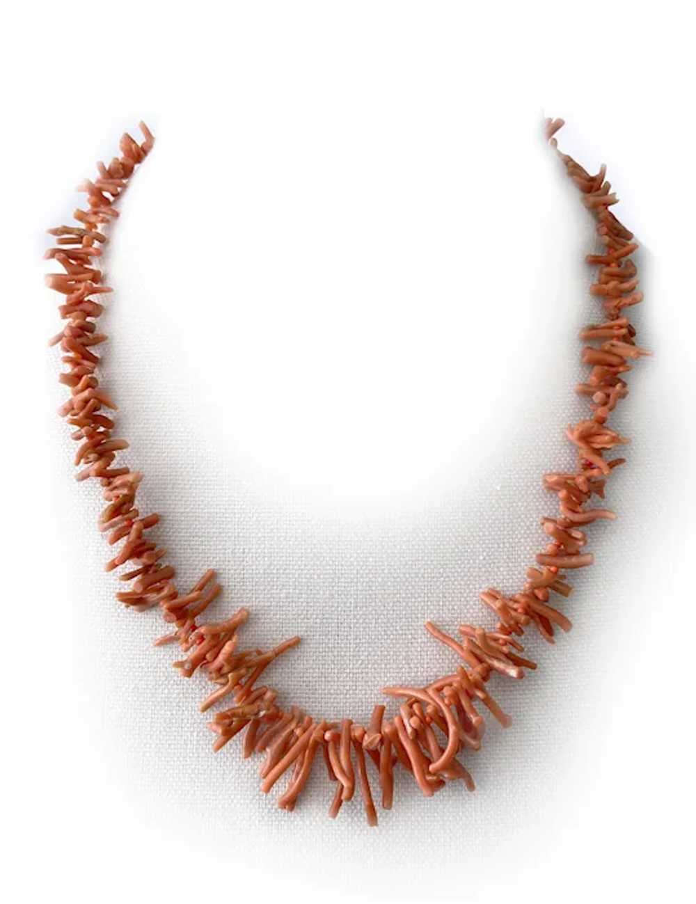 Pair (2) Genuine Branch Coral Necklaces, 1950s-19… - image 8