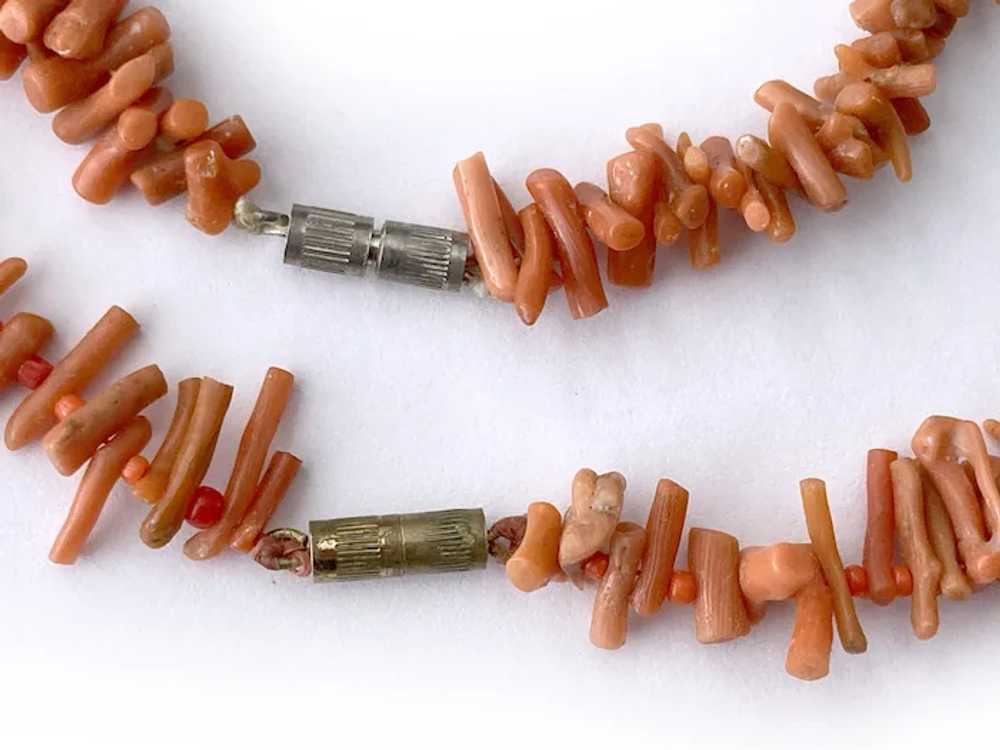Pair (2) Genuine Branch Coral Necklaces, 1950s-19… - image 9