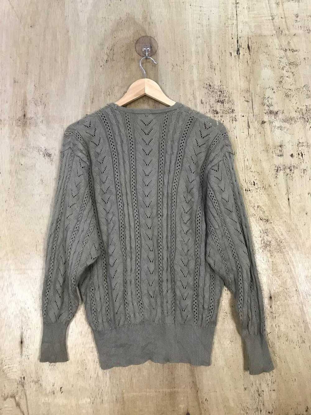 Coloured Cable Knit Sweater × Japanese Brand × Ot… - image 7