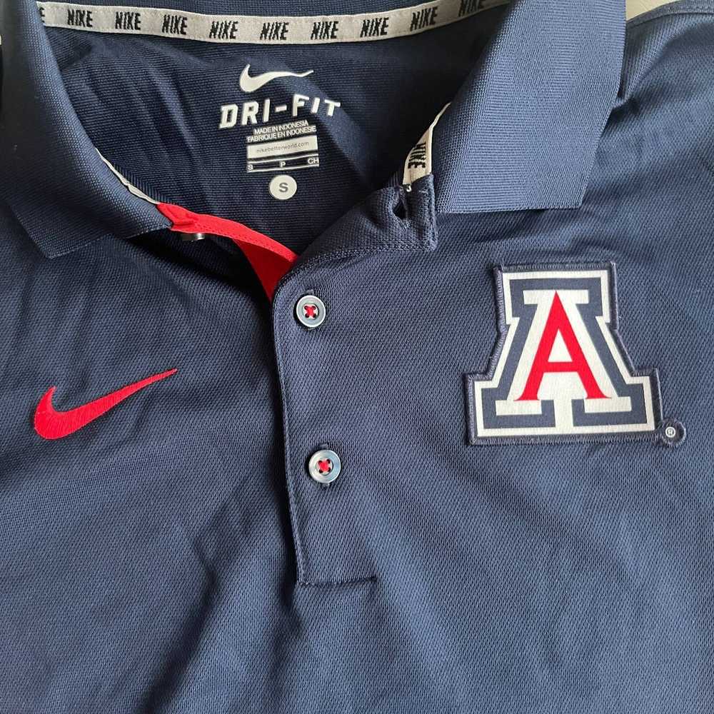 Nike University of Arizona Nike Dri-Fit collar sh… - image 3