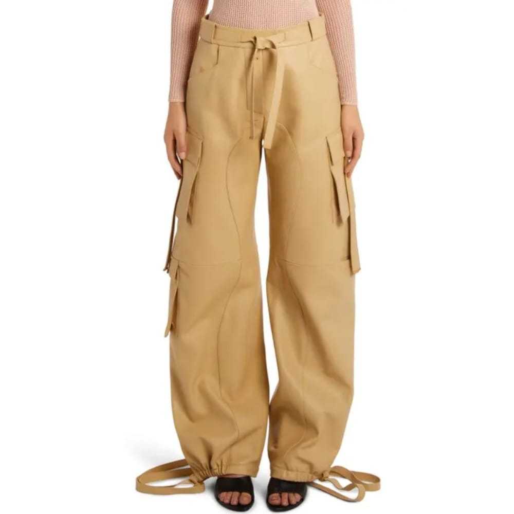 Off-White Leather trousers - image 7