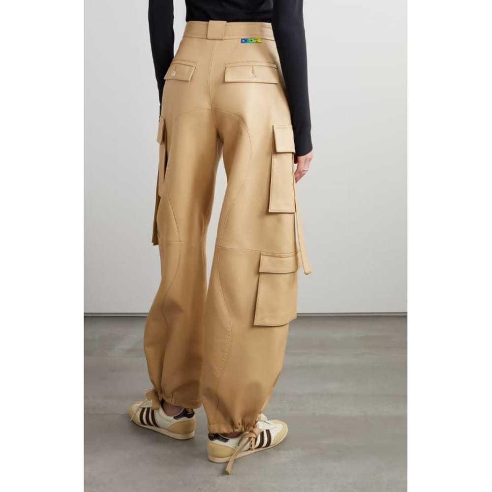 Off-White Leather trousers - image 9