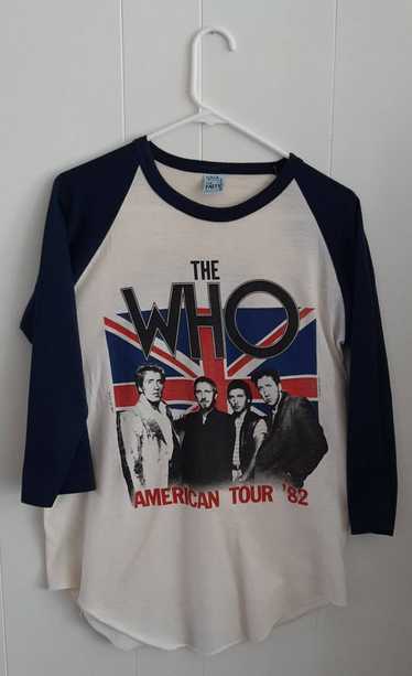 vintage the who 1982 tour t shirt - Gem