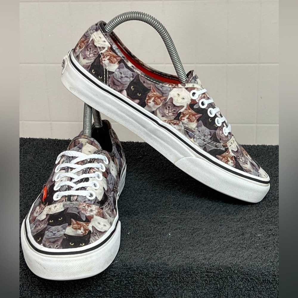 Vans Vans ASPCA Shoes Size 8.5 Canvas Kitten Cats… - image 2