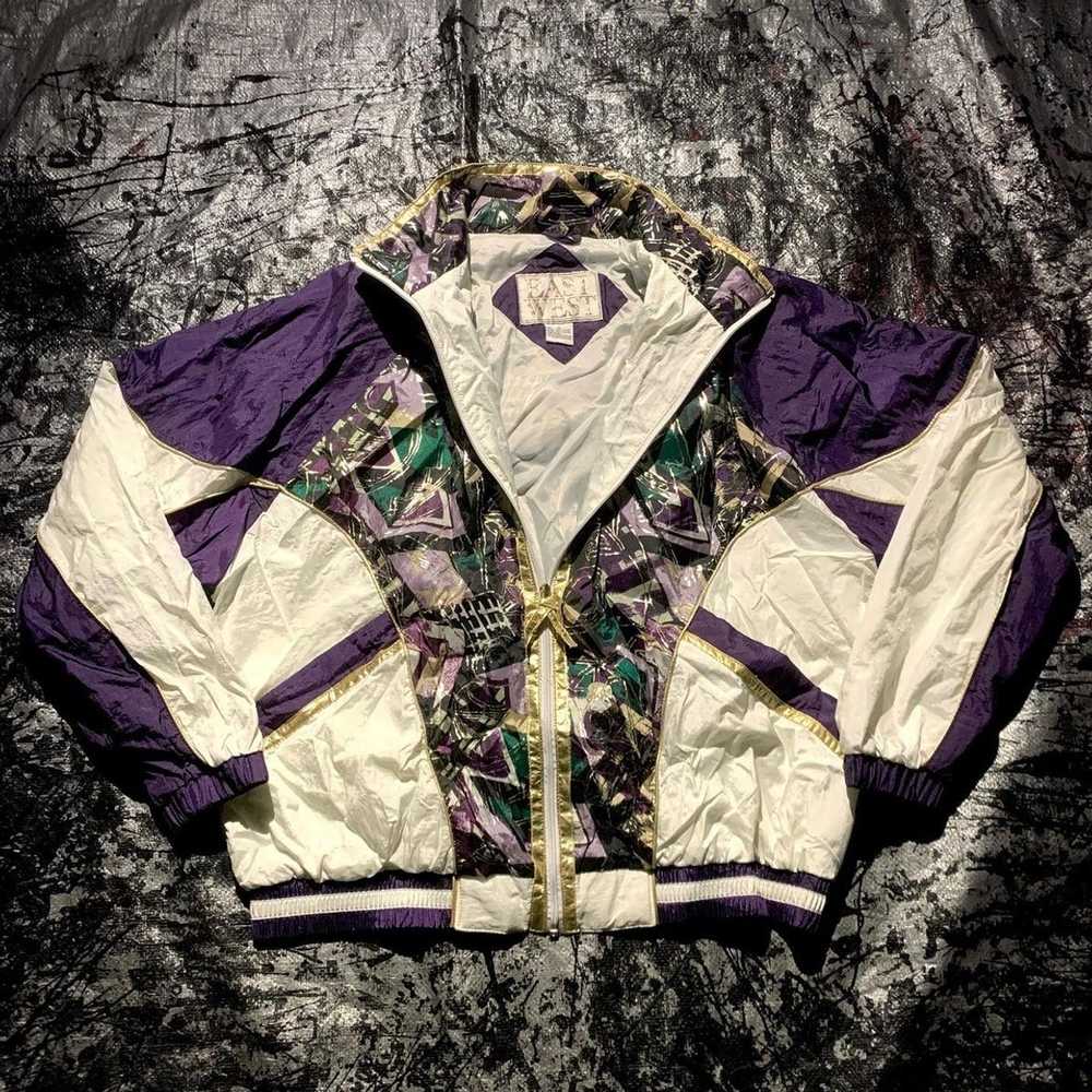 Streetwear × Vintage Vintage abstract windbreaker - image 1