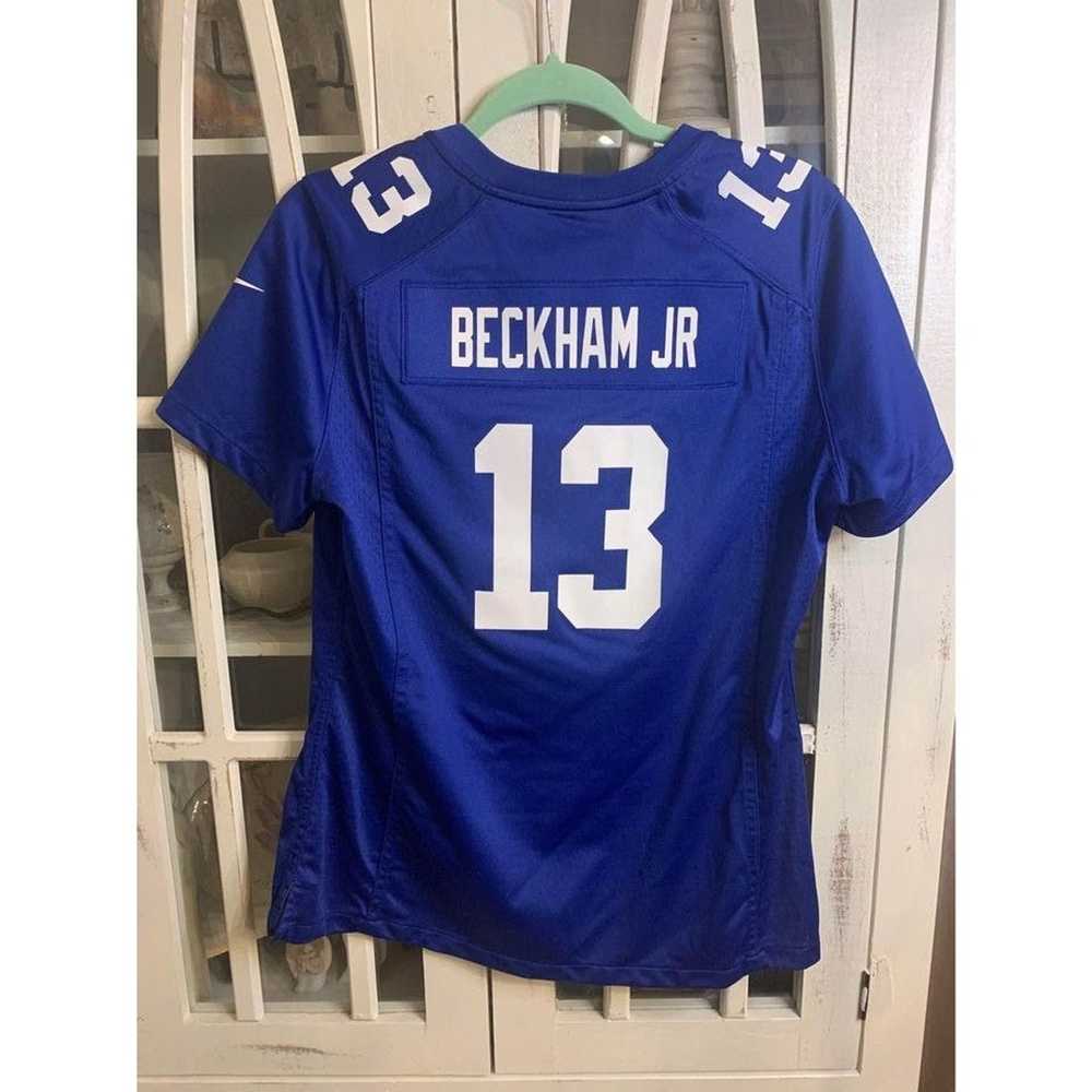 Nike NFL Nike Blue Jersey Womans Large, Beckham J… - image 2